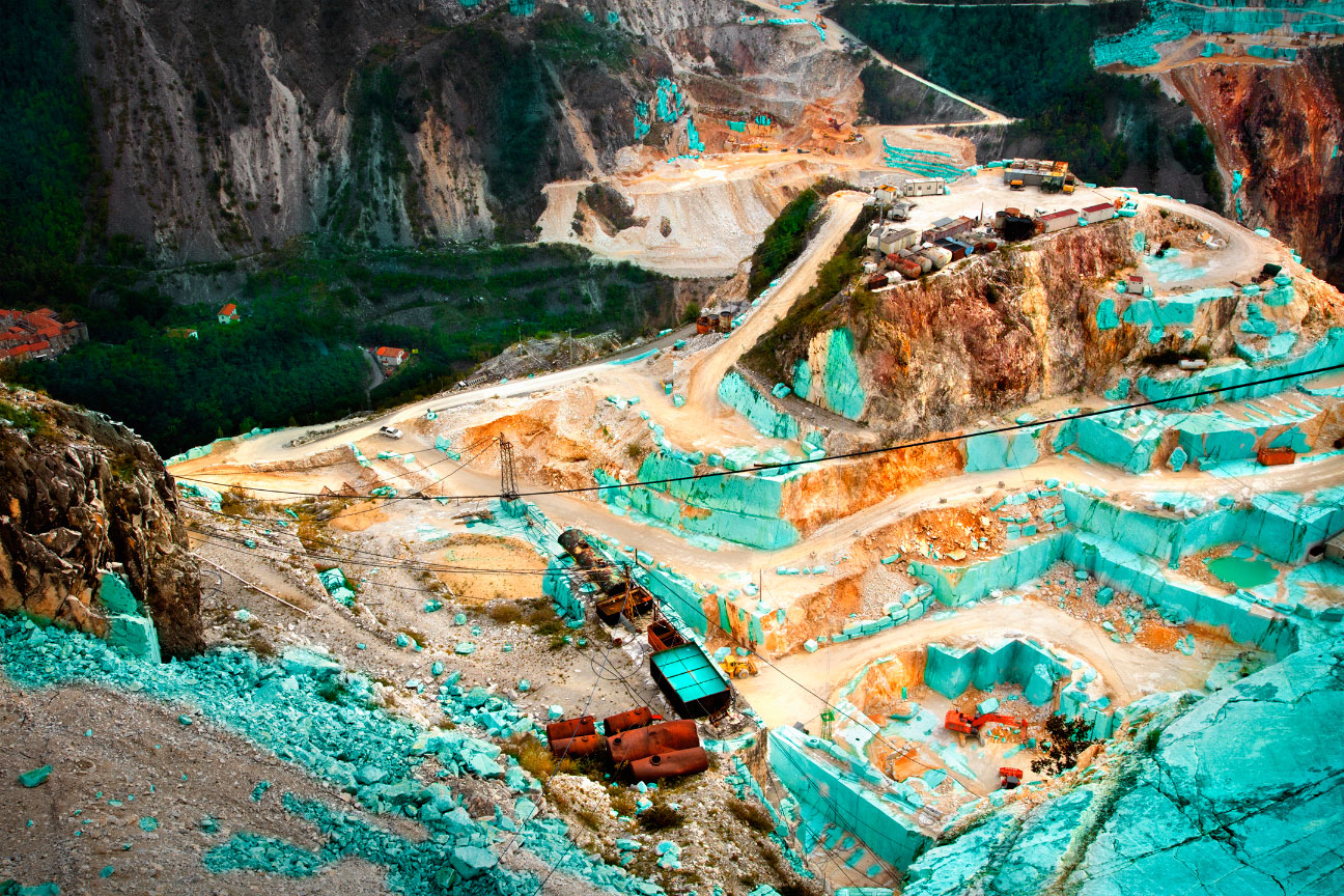 Harvesting Beauty, Carrara-Aquan Alps, Tuscany, Italy, 
